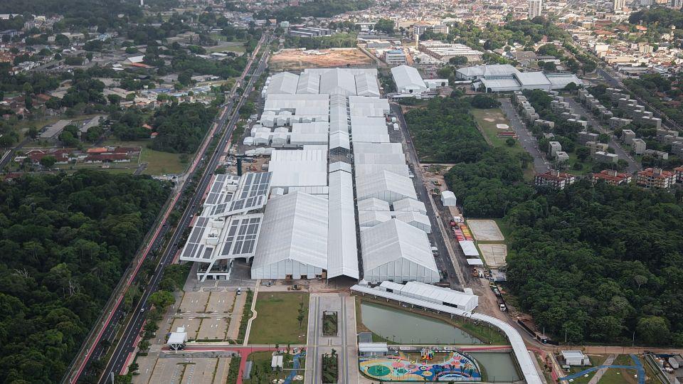 Vista aérea da COP 30